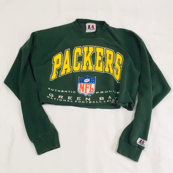 Vintage Tops - Women’s Vintage Packers Crop Top Sweater